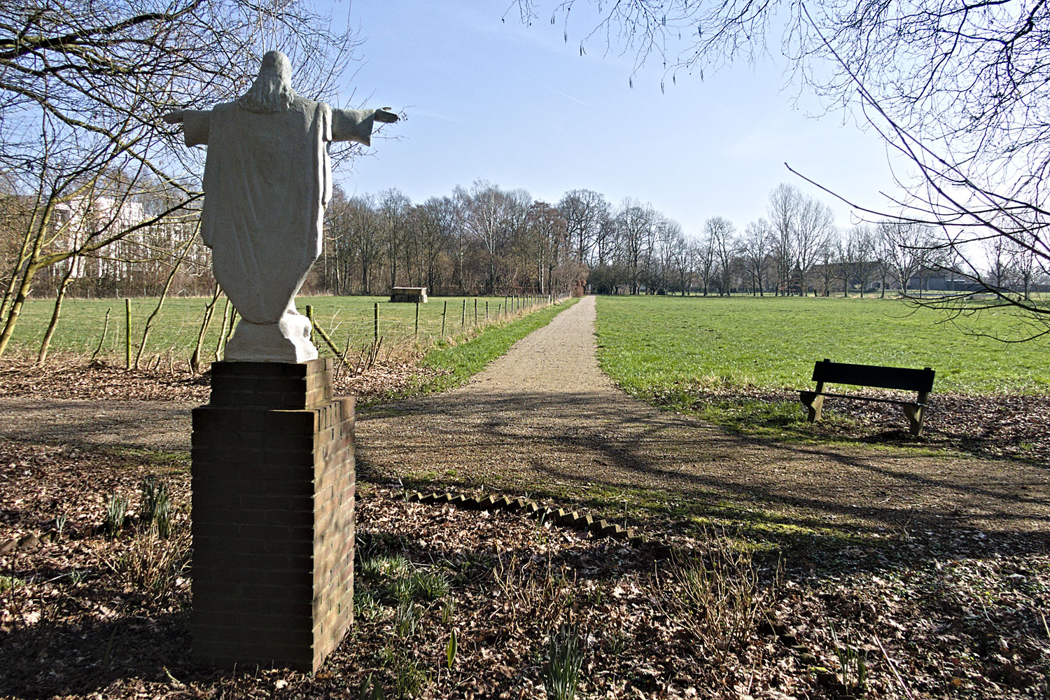 Zo 'ziet' het beeld u aankomen. Een veel belopen pad.